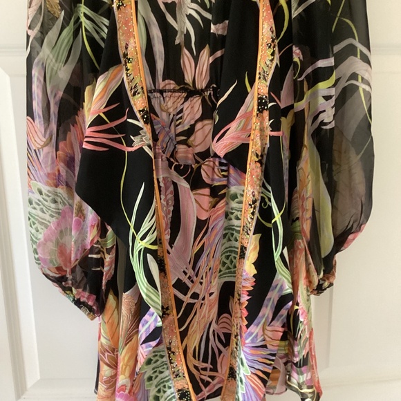 Camilla Short Wrap Tie Dress 🌙Lady Of The Moon🌙 Surplice or Front Tie NWOT - Picture 6 of 15